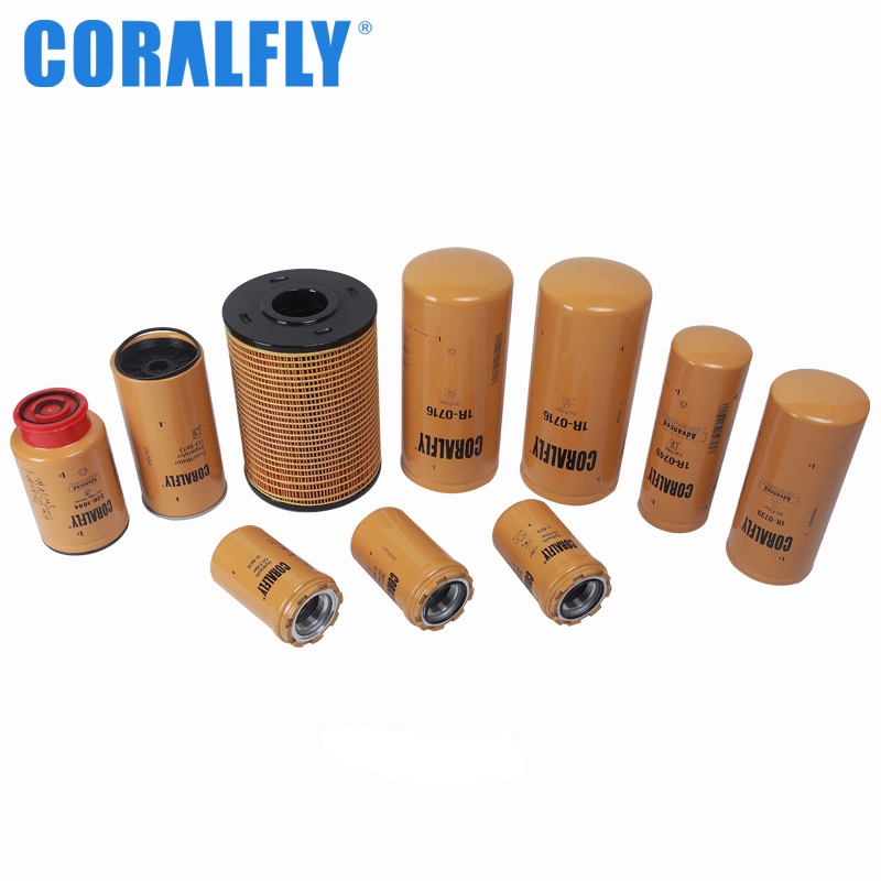 Coralfly Spin-on Excavator Roller Bulldozer Truck Marine Fuel Filters 1r0750 1r-0750 Water Separator1r 0750 for Caterpillar Fuel Filters